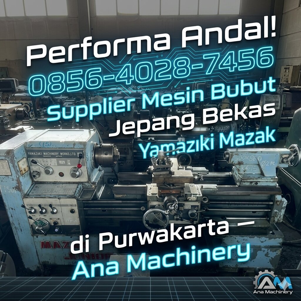 Performa Andal! 0856-4028-7456 – Supplier Mesin Bubut Jepang Bekas Yamazaki Mazak di Purwakarta – Ana Machinery