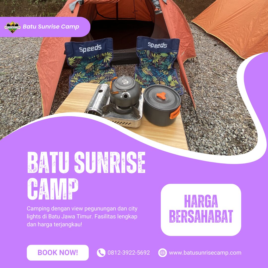 Harga Kemah Tenda Fasilitas Area Parkir Motor Teduh Batu