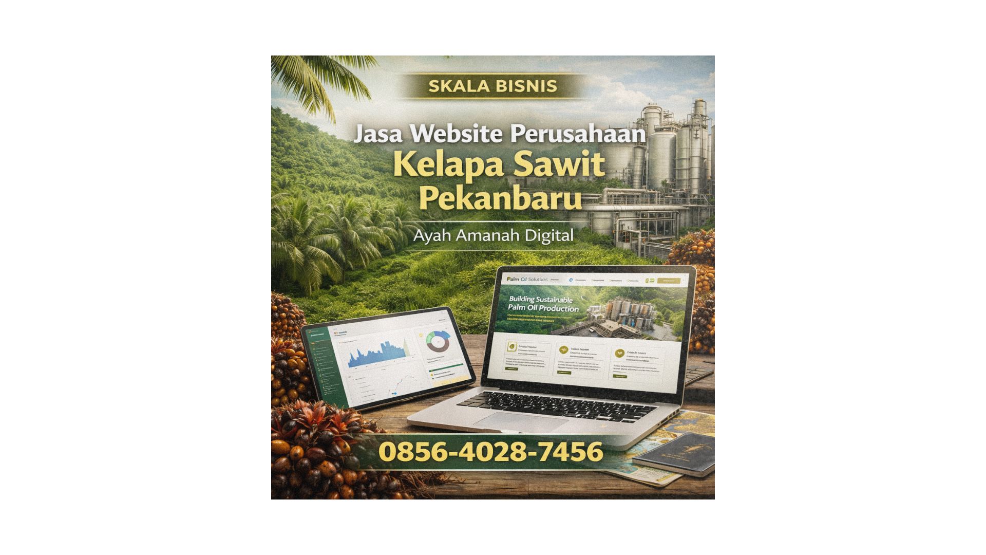 Skala Bisnis | 0856-4028-7456 | Jasa Pembuatan Website Perusahaan Kelapa Sawit dan Pabrik Pengolahan di Pekanbaru – Ayah Amanah Digital