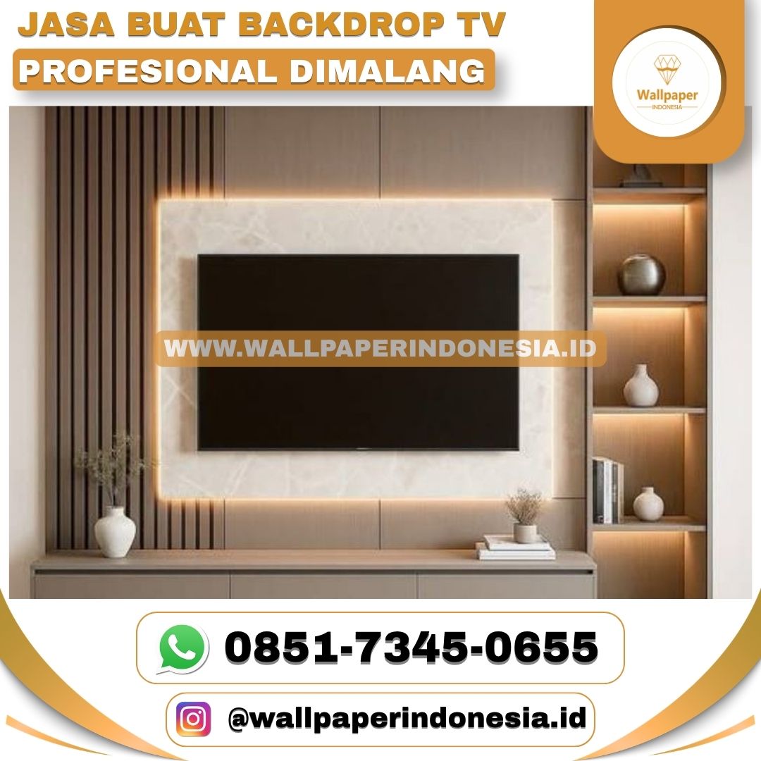 JASA BUAT BACKDROP TV PROFESIONAL DIMALANG