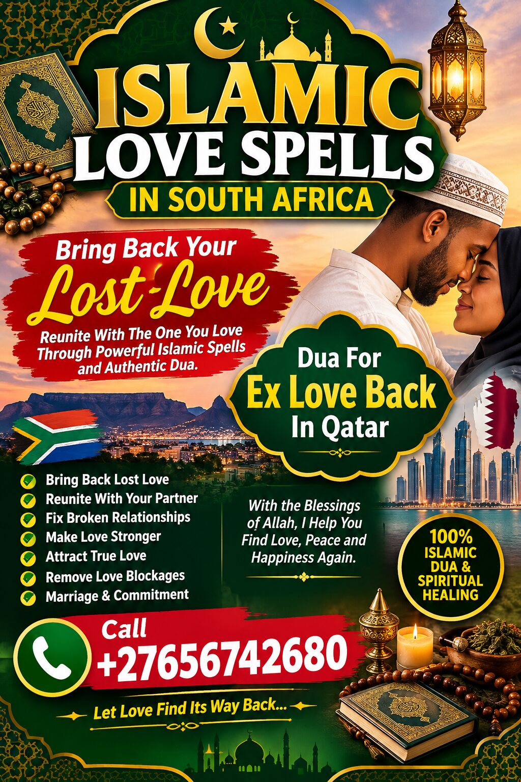 Islamic Love Spells In Kuwait City In Kuwait, Dua For Ex Love Back In Dunmore Town In The Bahamas Call ☏ +27656842680 Muslim Astrologer For Marriage Problems In Crestwood City in Missouri, Relationship Specialist In East London South Africa